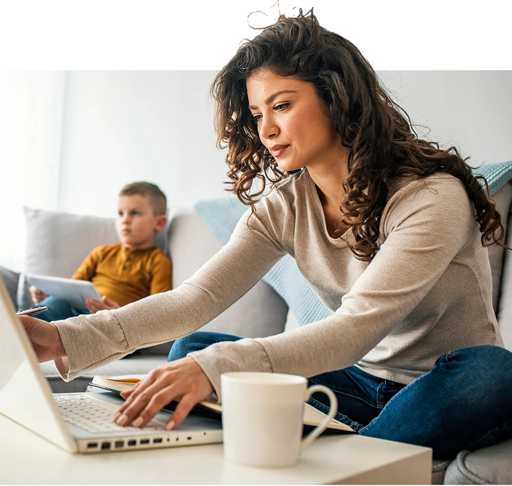 Family with children at home